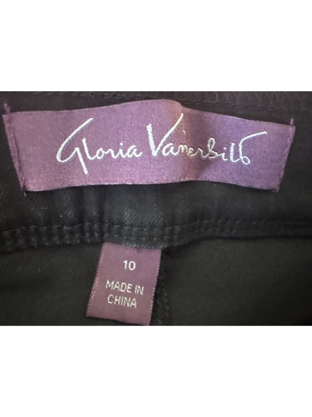 New Gloria Vanderbilt Size 10 Amanda Black Pull-On Slimming Stretch Pants - Picture 4 of 14